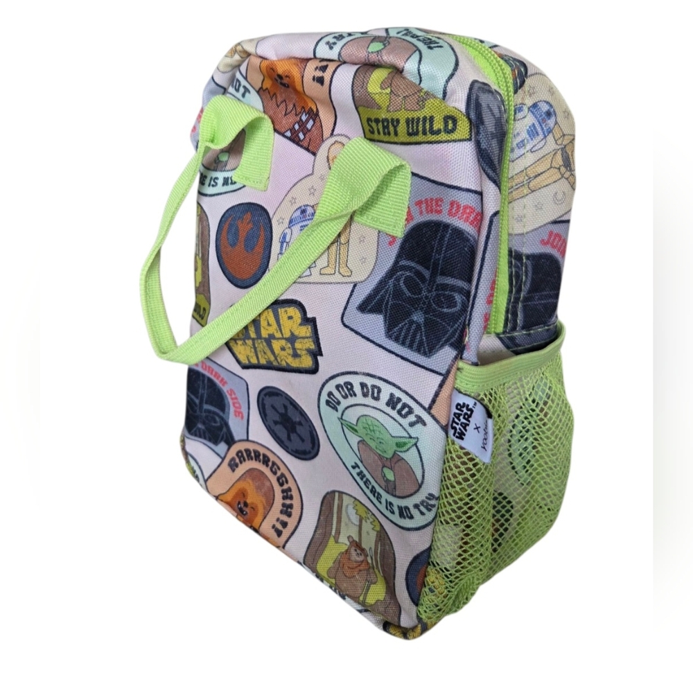 Star‎ Wars Patches Lunch Bag Insulated Yoobi Disney Star Wars Yoda Chewbacca NEW